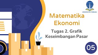 59 Tugas 2 Grafik Keseimbangan Pasar Matematika Ekonomi ESPA 4122 [upl. by Kleper]