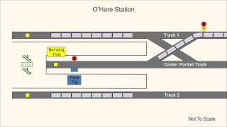 Chicago Transit Authority Train Collides with Bumping Post and Escalator At O’Hare Station [upl. by Labina]