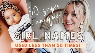 50 Unique Baby Girl Names  Used Less Than 50 Times SJ STRUM [upl. by Sueahccaz]