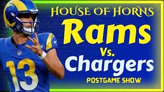 Rams vs Chargers postgame show Stetson Bennett improves Jordan Whittington shines again [upl. by Schaaff521]