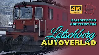 AUTOVERLAD LÖTSCHBERG II mit den letzten Re425 [upl. by Ennayllek]