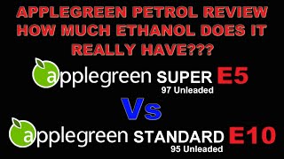 Applegreen Fuel Review ⛽ Testing E5 Super Unleaded 97 Petrol Vs E10 Applegreen For Ethanol 13522 [upl. by Elleyoj281]