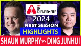 Shaun Murphy vs Ding Junhui  First Session Highlights  UK Championship 2024  ukchampionship2024 [upl. by Cai]