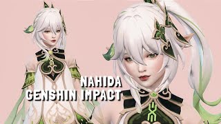 The Sims 4  NAHIDA GENSHIN IMPACT   CC Links  Create A Sims [upl. by Sosthina734]