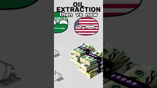 OIL  Now vs then  Saudi Arabia vs USA shorts countryballs meme [upl. by Olag]