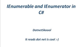 IEnumerable and IEnumerator Interface in C [upl. by Konstanze985]