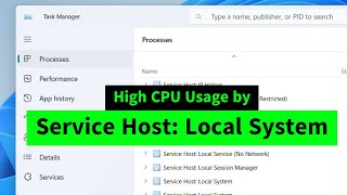 Service Host Local System High CPU Memory Disk Usage SVCHOST How to FIX [upl. by Aley722]