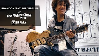 Keeley Electronics  Brandon Taz Niederauer at NAMM 2019  DampM Drive DDR Eccos Fuzz Bender Omni [upl. by Wemolohtrab842]