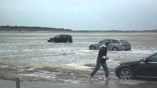 Hochwasser Flut Nordsee StPeter Ording part 2 [upl. by Mordecai993]