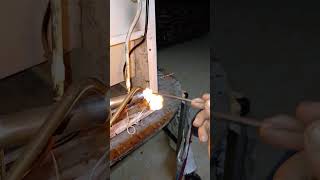 Charging the refrigerator with Freonrefrigerator freon shortvideo shorts short subscribe with [upl. by Yim637]