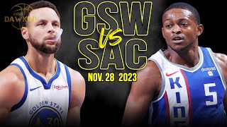 Golden State Warriors vs Sacramento Kings Full Game Highlights  Nov 28 2023  FreeDawkins [upl. by Hertzog]