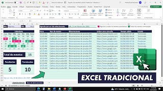 Cómo Hacer una AGENDA Automatizada con Calendario en EXCEL TRADICIONAL [upl. by Adnav]