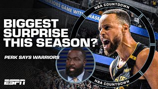 The Warriors are the BIGGEST surprise of the NBA season  Kendrick Perkins  NBA Countdown [upl. by Naves]