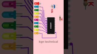 How To Make Vu Meter Using lm3915ic circuit shorts [upl. by Prentiss]