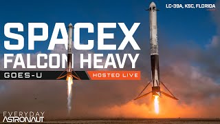 Watch SpaceX Launch Falcon Heavy For GOESU [upl. by Haze]