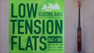 LaBella LOW TENSION FLATS audio sample amp comments [upl. by Odnomra876]