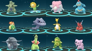 EVOLUTION POKÉMON GO GEN 2 AMAZING  TOP 12 RARE POKÉMON EVOLVING [upl. by Stewart]