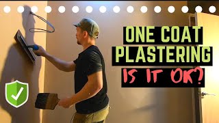 One Coat Plastering  Is It Ever OK To Do TEST [upl. by Edelman]