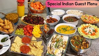 Special Indian Dinner Menu For GuestIndian DinnerLunch IdeasStarter to Dessert Party MenuRecipes [upl. by Vasily]