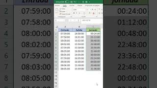 CALCULAR JORNADA LABORAL DE TRABAJO EN excel [upl. by Nelly]