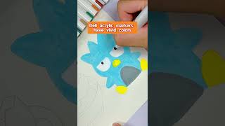 Exploring the Versatility of Acrylic Marker Pens acrylicmarkers acrylicpainting drawing art [upl. by Haila113]