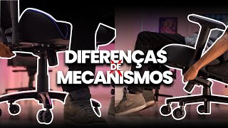 Diferenças de mecanismos das cadeiras gamer  DT3sports [upl. by Annairba181]