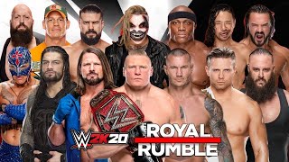 WWE 2K20 30 MAN ROYAL RUMBLE MATCH GAMEPLAY WWE 2K20 ROYAL RUMBLE MATCH [upl. by Eelan]