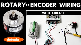 Rotary Encoder WiringConnection with PLC II What is Rotary Encoder Autonics E40S625003T24 [upl. by Odraleba207]