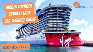 Virgin Voyages Scarlet lady adults only Sea Terrace cabin ￼￼ [upl. by Sella]