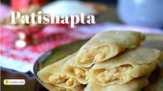 Patishapta  Patisapta  Pithe Recipe  Bengali Crepe with Coconut Stuffing  Foodies Hut 0042 [upl. by Bealle]