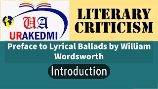 Preface to Lyrical Ballads Introduction William WordsworthLyrical BalladsLiterary Criticism [upl. by Bucher]