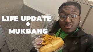 LIFE UPDATEAMERICAN DELI MUKBANG School Work Content Creation [upl. by Ramso893]