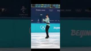 Yuzuru Hanyu Quad Axel Olympics 2 Angles Slow Motion shorts [upl. by Agretha860]