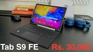 Tab S9 FE Unboxing  Best Tab for Students amp Working People under Rs 30000 [upl. by Poppo]