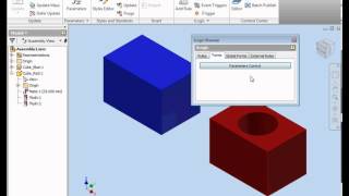 Inventor iLogic Video Tutorial 48  How to create a user form [upl. by Enelia]