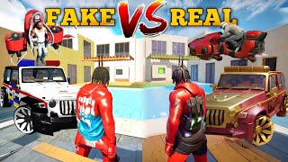 Real 😍 VS Fake 🤮 2 Indian Bike Driving 3d [upl. by Tierza397]