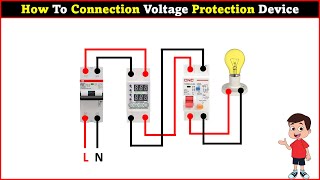 How To Connection Voltage Protection Device [upl. by Orips320]