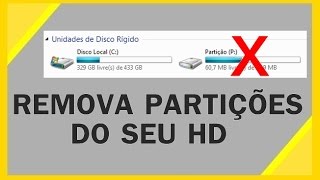 Como Excluir Uma Partição do HD [upl. by Asira]