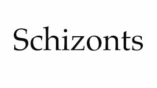 How to Pronounce Schizonts [upl. by Eenobe]