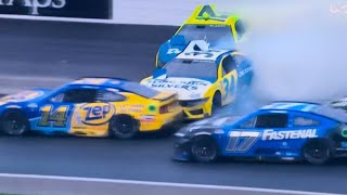 Ryan Blaney and Michael McDowell Spins ‘24 NH Cup Race [upl. by Babb]