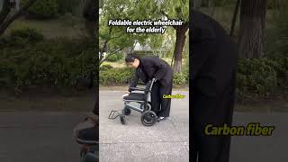 2025 New lightweight carbon fiber electric wheelchair electricwheelchair wheelchair [upl. by Kikelia]