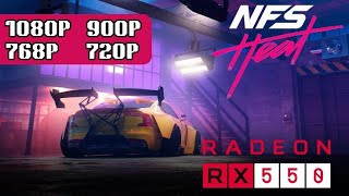 NFS Heat on RX 550  1080p 900p 768p amp 720p Performance Test [upl. by Jereme]