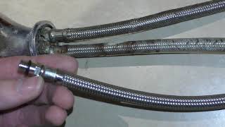 How to extend a flex hose pipe for kitchen tap [upl. by Eitsirk]