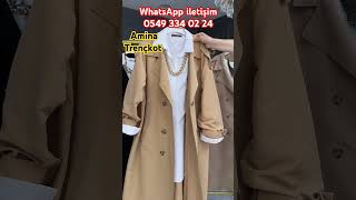 Amine trençkot hilalaymoda tesettür giyim [upl. by Alamat]