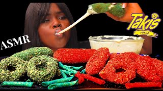 ASMR HOT TAKIS FRIED CALAMARI  MOZZARELLA STICK RANCH SAUCE MUKBANG Eating Sounds No talking [upl. by Boser]