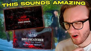 REACTING TO DREAMCATCHERS VirtuouS  Lyrics Spoiler amp Highlight Medley [upl. by Akimat]