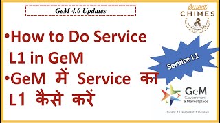 How to Service L1 in GeM  L1 of Profession Training Services in GeM  GeM में Service का L1 करें [upl. by Rickie667]