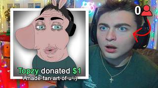 I Sent Disturbing Fan Art to Streamers With 0 Viewers [upl. by Kumagai651]