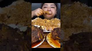 Maddy Eating spicy biryani chicken recipe mukbang big bites [upl. by Ntsuj]