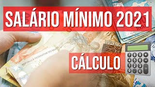 Salário mínimo 2021 Cálculo do salário líquido amp organização das finanças [upl. by Ihana]